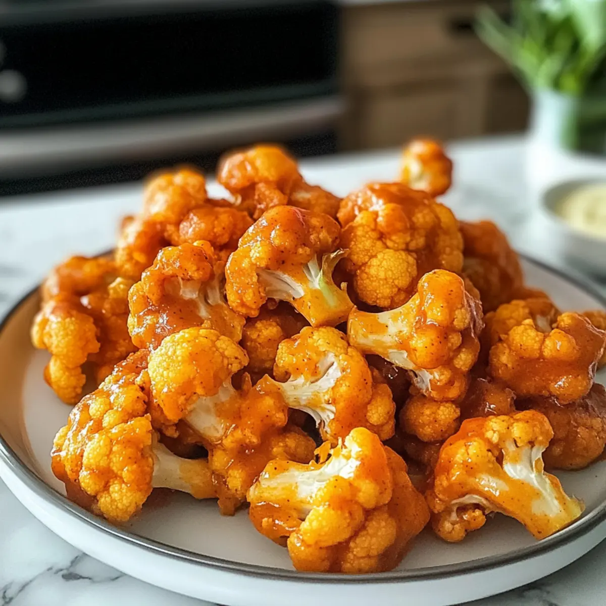 Buffalo-Blumenkohl Heißluftfritteuse